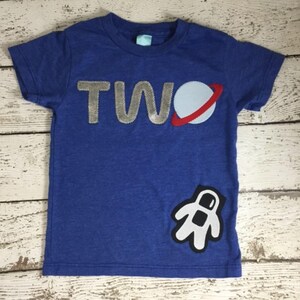 Astronaut Geburtstags-Shirt, Weltraum-Geburtstags-Shirt für Jungen, Astronaut-Shirt, Planeten-Geburtstags-Shirt für Weltraumparty, Geburtstags-Weltraum-Shirt