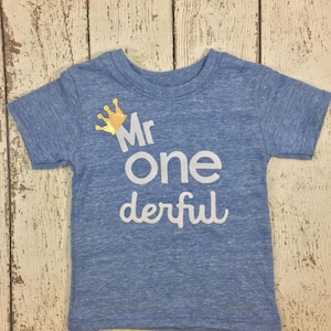 Mr Onederful, Boys 1st Mr Onederful Shirt, Gold And White Mr Onederful Outfit, Onederful Shirt, Mr ONEderful Crown, First Baby Boy Party
