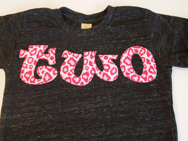 Hot Pink Animal Print Birthday Shirt Girls Cheetah Leopard