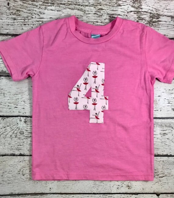 number shirt, ballerina party, little dancer, ballet shirt, ballet outfit, ballerina outfit, girls birthday shirt, dance party, dance party Il_570xn