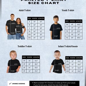 a child's t - shirt sizes chart with a child's t -