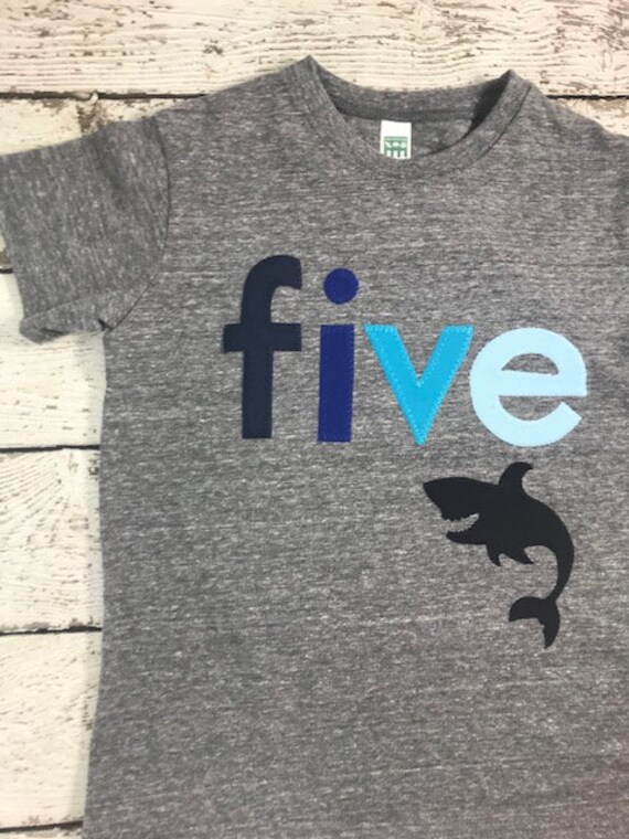 Blue Ombre Color Shark Birthday Shirt, Boys Pool Party, Fishing, Boys Adventure Birthday, Under The Sea Aquarium, Great White Shark Week Il_570xn
