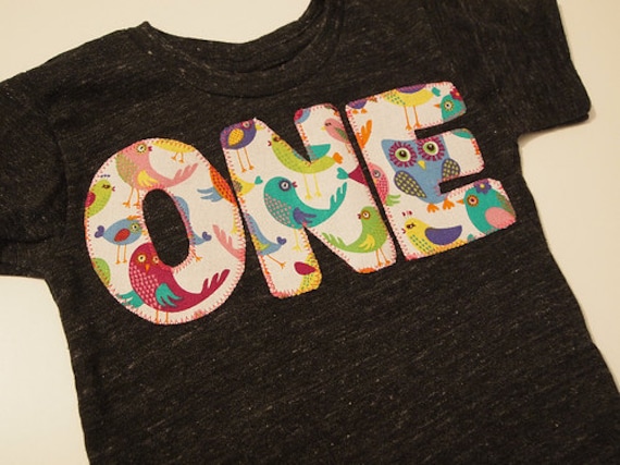 Owl and Bird Birthday Shirt Girls Birthday Tee long sleeve and short sleeve Il_570xn