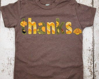 Children's Thanksgiving Shirt, cute Thanksgiving tshirt for kid, little turkey, give thanks, Thankful shirt for kids, infant, toddler, youth