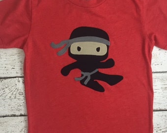 Ninja shirt boy's t-shirt  Karate Tae Kwon Do Birthday Tee Organic Blend Black Shirt boys martial arts present