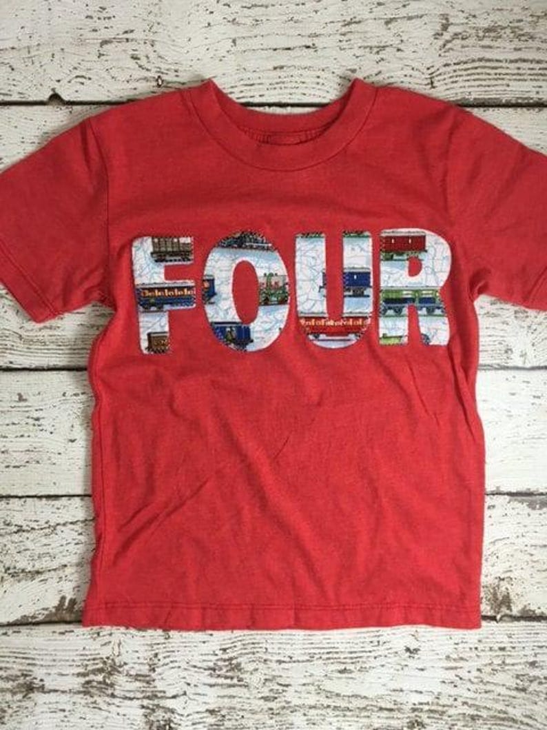 Train Birthday Shirt, train party, train shirt, train invite, steam train, Organic Tee, Boys Birthday, Train T-shirt choo choo second bday image 2