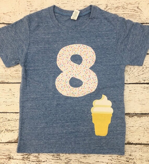 Ice cream and sprinkles birthday shirt, soft serve ice cream party, ice cream shirt, ice cream outfit, shirt vanilla ice cream cone Il_570xn