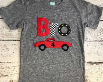 Race car Party, brother shirt, pit crew shirt, brother racing shirt, Car party, race car shirt, vintage car party, bro racing shirt