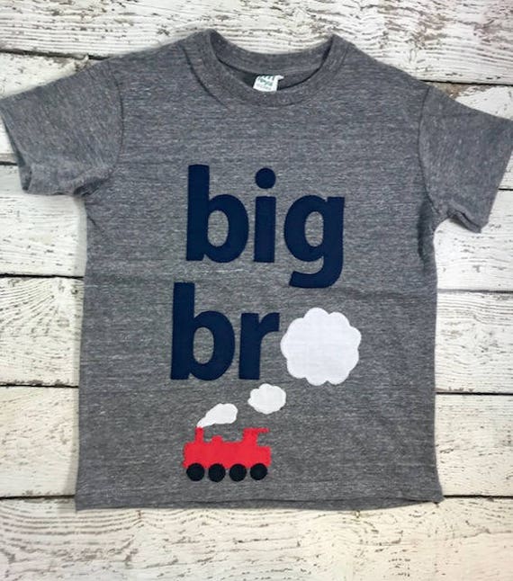 big bro train shirt, big brother train shirt, birth announcement, train shirt, boys train shirt, big bro train shirt for big brother sibling Il_570xn