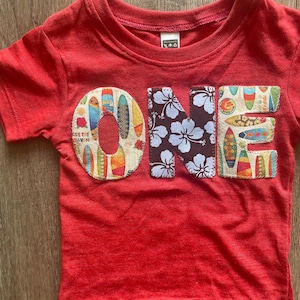Surf Birthday Shirt, The Big One 1st Birthday Tee, Surfs Up Matching Family Shirts, Luau Shirt, Hawaiian Shirt, Luau Party, Custom Shirt