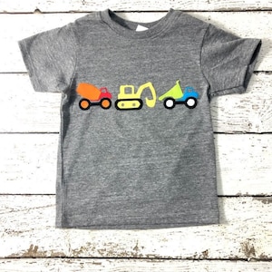 Construction Machines Shirt, Construction Trucks Shirt, Dump Truck Shirt, Excavator Shirt, Kids Shirt, Toddler Shirt, car Shirt, vehicles