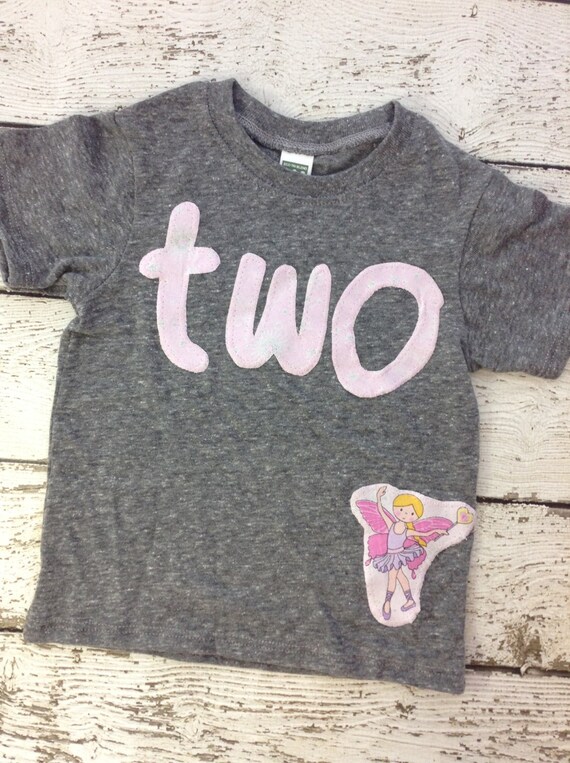 Ready to Ship two shirt, fairy party, fairy princess, girl's birthday shirt, girl's clothing, birthday outfit, kid's clothes, sparkles Il_570xn