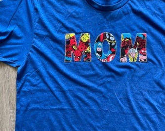 Mama Shirt, Superhelden Familie Shirt, Mama Tshirt, Damen Tshirt, Damenbekleidung, Supermom Shirt, Familien T-Shirts, Superheld Geburtstag Shirt