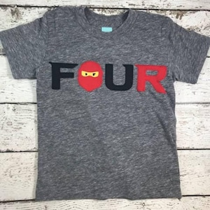 ninja shirt, ninja birthday shirt, ninja age shirt, ninja party, ninja birthday party, ninja decorations, boys birthday shirt