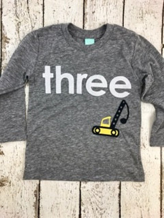 crane shirt, crane truck, construction truck, construction theme party boys birthday shirt construction party, dirt party, truck decor Il_570xn