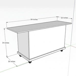 Pancake Cart Plans | Mobile Dessert Bar Blueprint (PDF Download) image 2