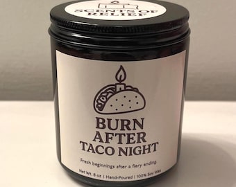 Vela de noche para quemar después del taco
