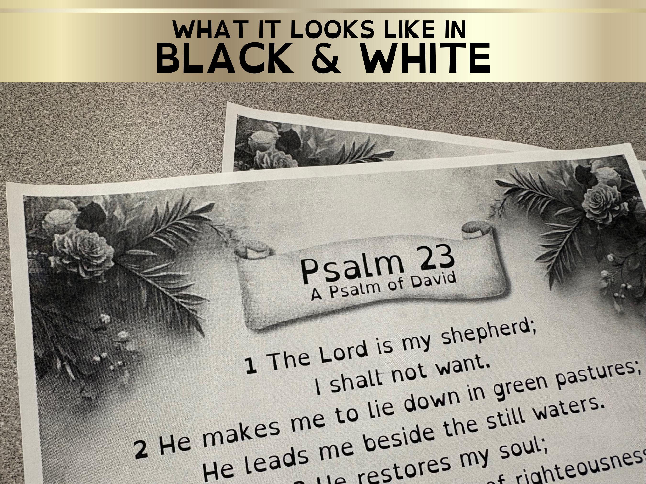 Psalm 23 Fill-in-the-blank Bible Worksheet (instant Download) - Etsy