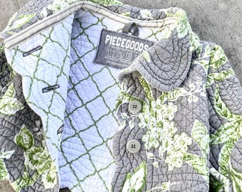 Little Girls Handmade Upcycled Quilt Jacket