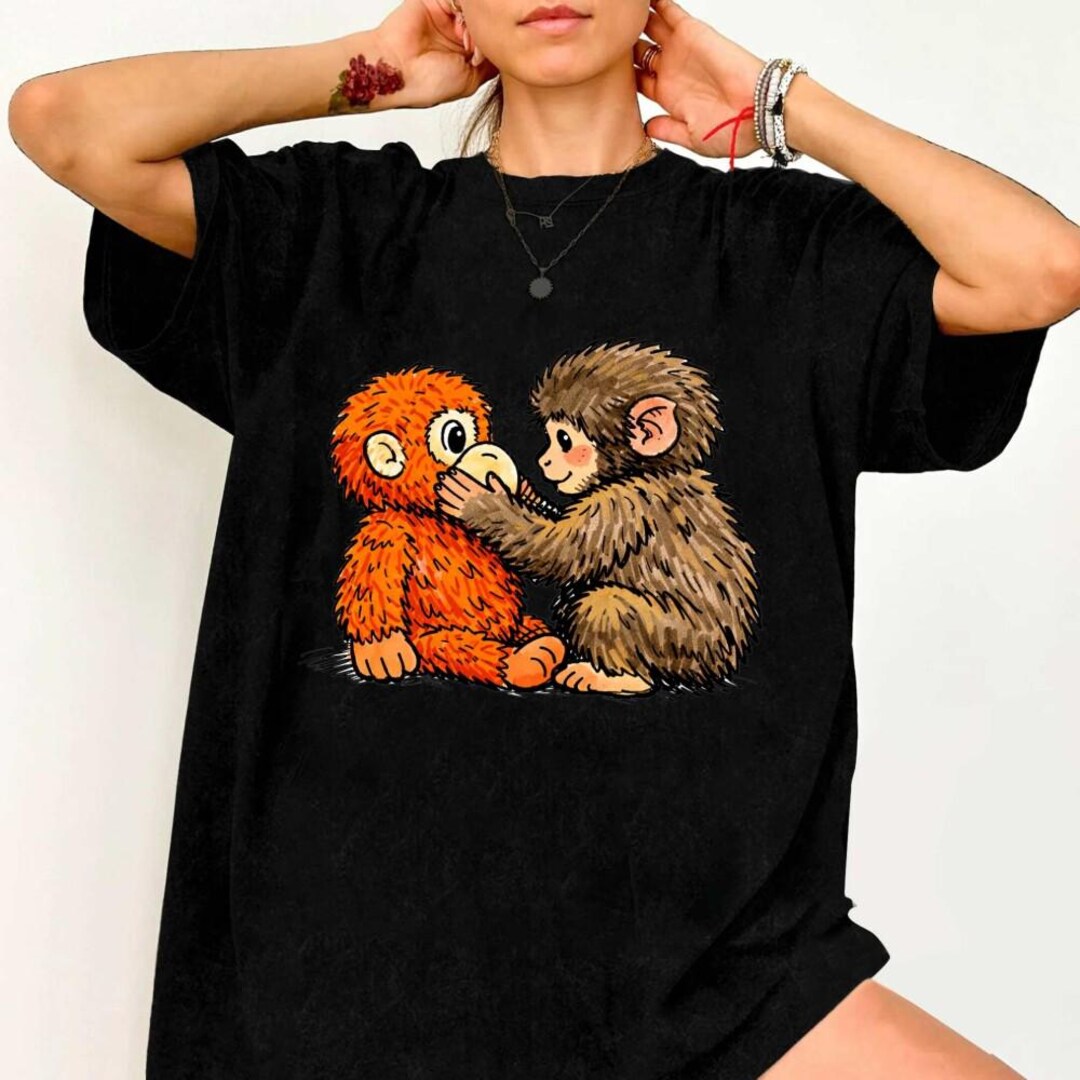 Monkey Punch Baby Graphic Little Punch Big Love T-shirt, Baby Monkey ...