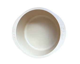 Vintage Chex Cereal Microwave Mixing Bowl 3.5 Qt Tara Products Tan Plastic USA