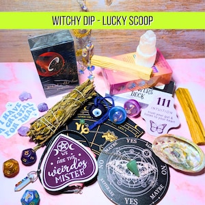 Witchy Dip Lucky Scoop | Mystery Witch Bag | Crystals, Tarot & Oracle | Sage, Pendulums and Jewelry | Spiritual Gift