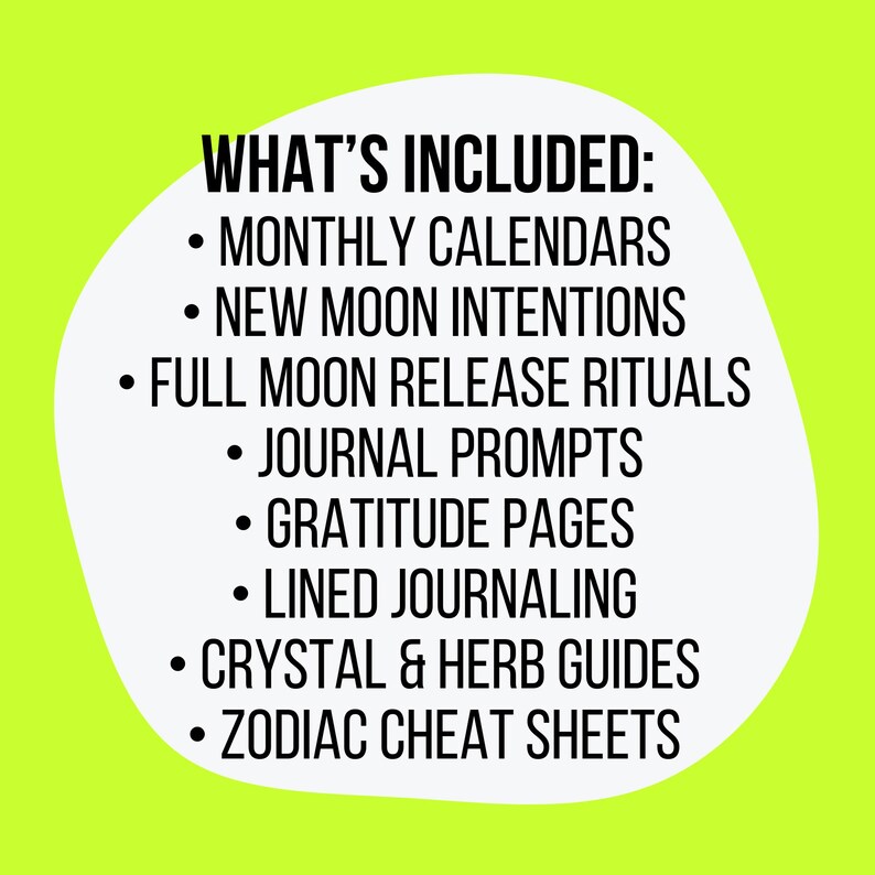 2026-2027 Lunar Ritual Planner | Moon Phase Tracker Printable | Witchy ...