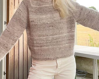 Sweater Knitting Pattern | Beginner-Friendly Raglan Sweater | Seamless Top-Down Knit PDF Tutorial