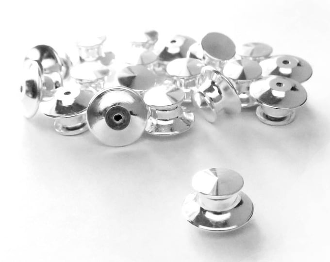 Locking Enamel Pin Backs Deluxe Pin Keepers PACK of 5 Etsy