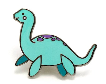 Loch Ness Enamel Pin - Hard Enamel Pin Cloisonné Nessie Lapel Pin Loch Ness Monster Pin Badge Loch Ness Kawaii Pin Loch Ness Brooch