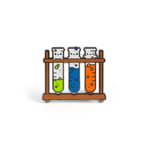 Test Tube Babies Enamel Pin - Test Tube Enamel Pin Cloisonné Science Lapel Pin Scientist Badge Chemistry Kawaii Pin Laboratory Pin Gift