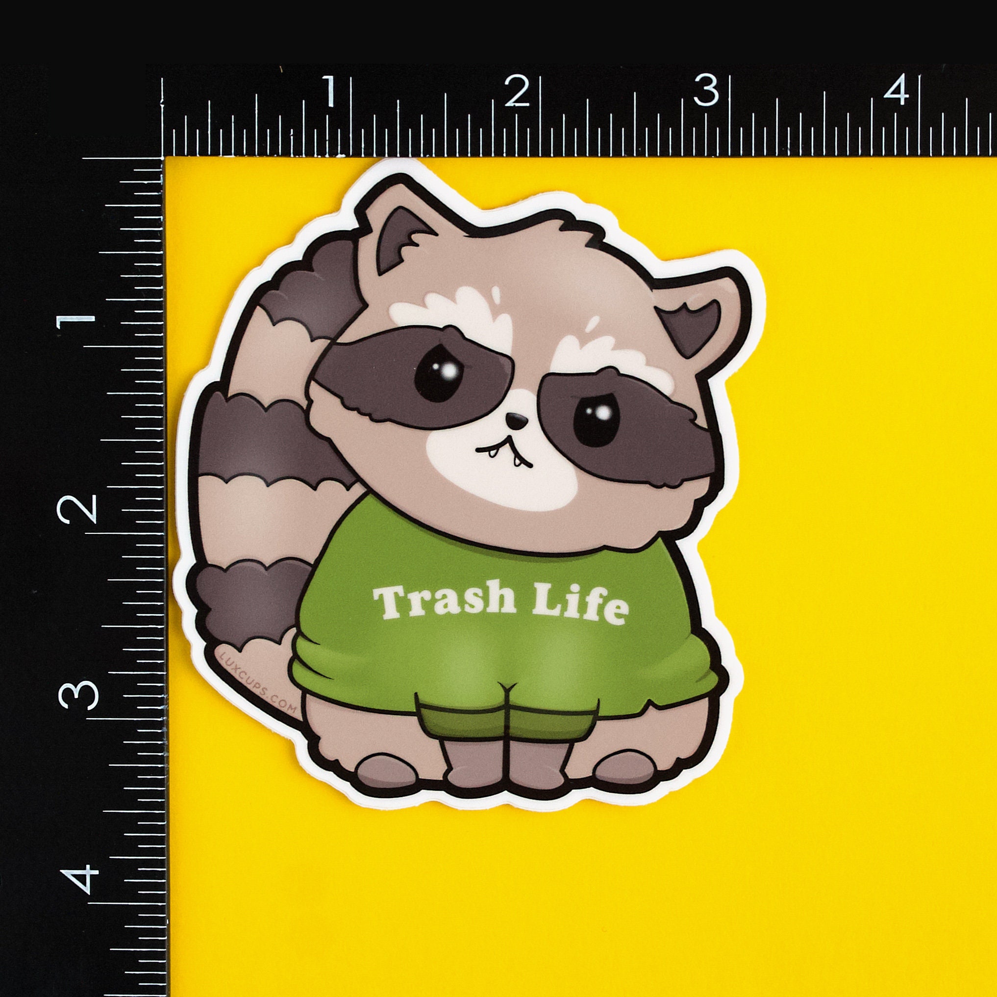 Trash Talker Raccoon Sticker for Sale by PeachesMommy