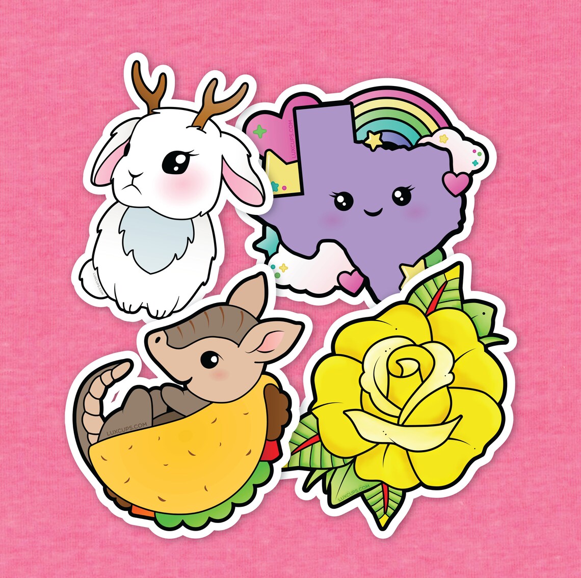 Texan Sticker Pack Texas Sticker Yellow Rose Sticker Etsy