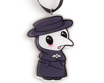 SALE Plague Doctor Ornament - Disease Ornament Medical Ornament Christmas Ornament Plague Doctor Gift Corona Gift Spooky Ornament Disease