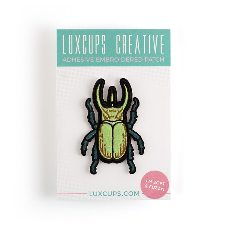 SALE Beetle Patch Sticker - Adhesive Patch Insect Applique Patch ...