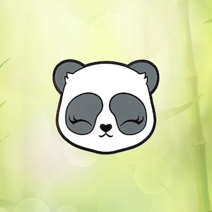 SALE Panda Pin - Hard Enamel Pin Panda Bear Pin Happy Panda Kawaii Pin Panda Face Cute Panda Gift Panda Lover Gift Idea Graduation Gift Idea