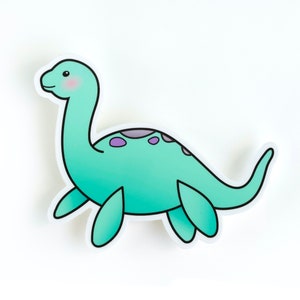 Loch Ness Sticker - Nessie Weather-Proof Vinyl Sticker Monster Sticker Dinosaur Laptop Decal Scotland Sticker Cryptid Gift Kawaii Sticker