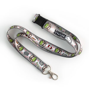 Raccoon Lanyard - Trash Life Lanyard Trash Panda Badge ID Garbage Safety Lanyard Cute Trash Can Breakaway Lanyard Junk Lanyard Dumpster