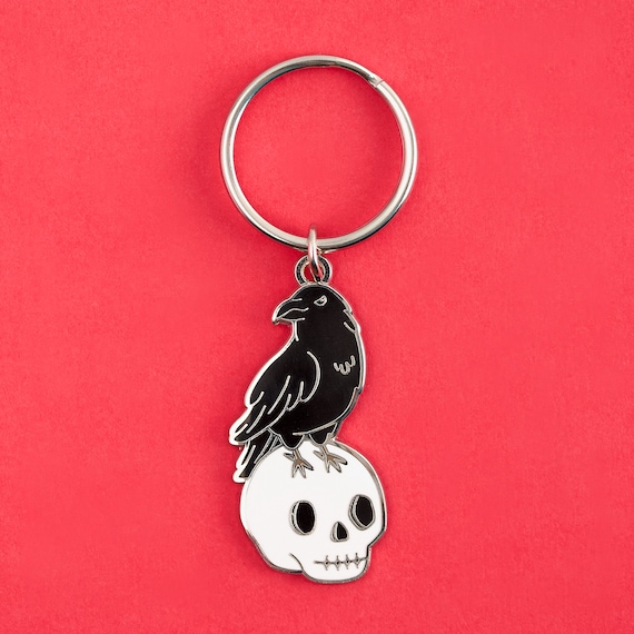 Raven Crow Keychain