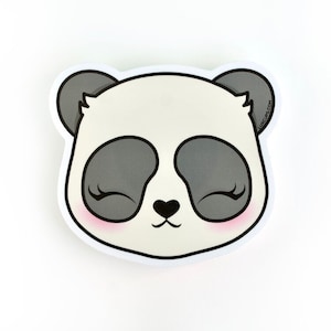 SALE Panda Sticker - Cute Panda Weather-Proof Vinyl Sticker Panda Bear Sticker Bear Laptop Decal Happy Bear Sticker Kawaii Bamboo Sticker
