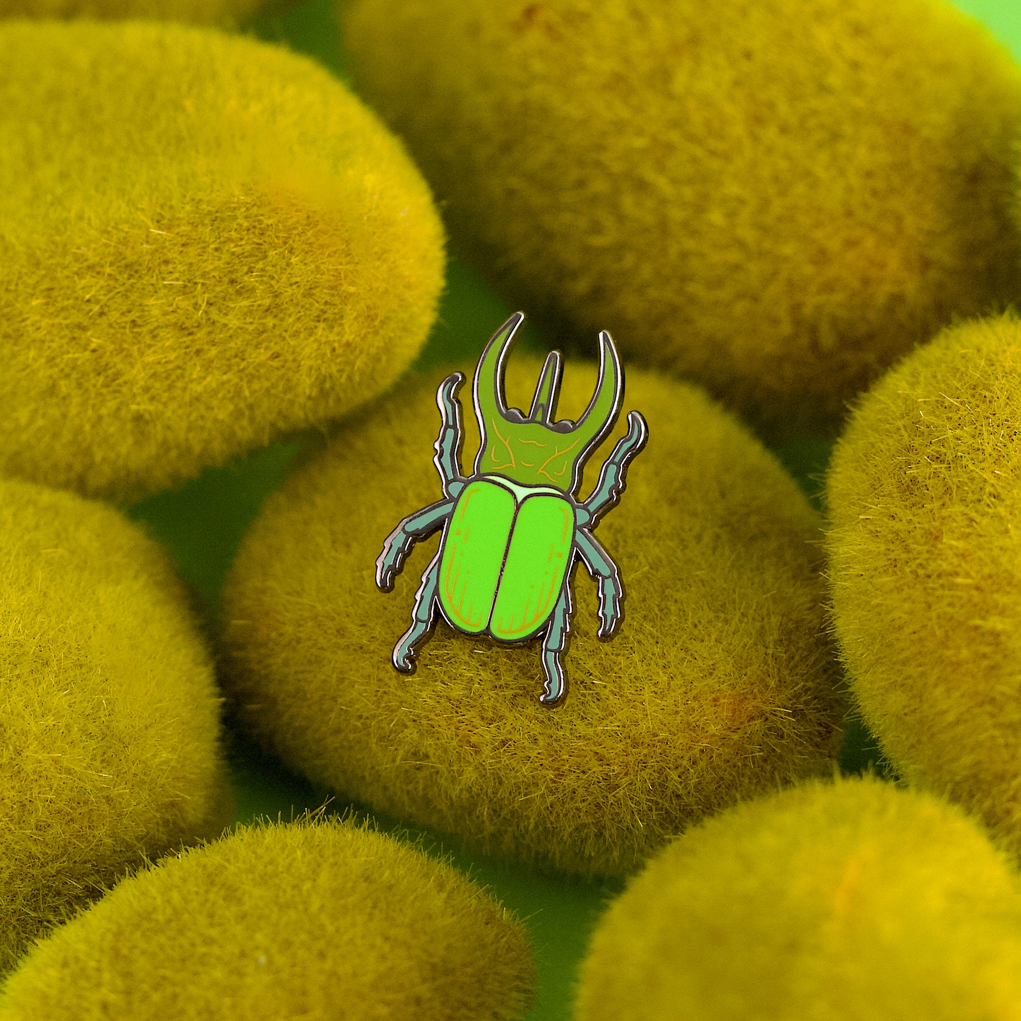 Beetle Enamel Pin: Scarab Lapel Pin - Entomology Badge