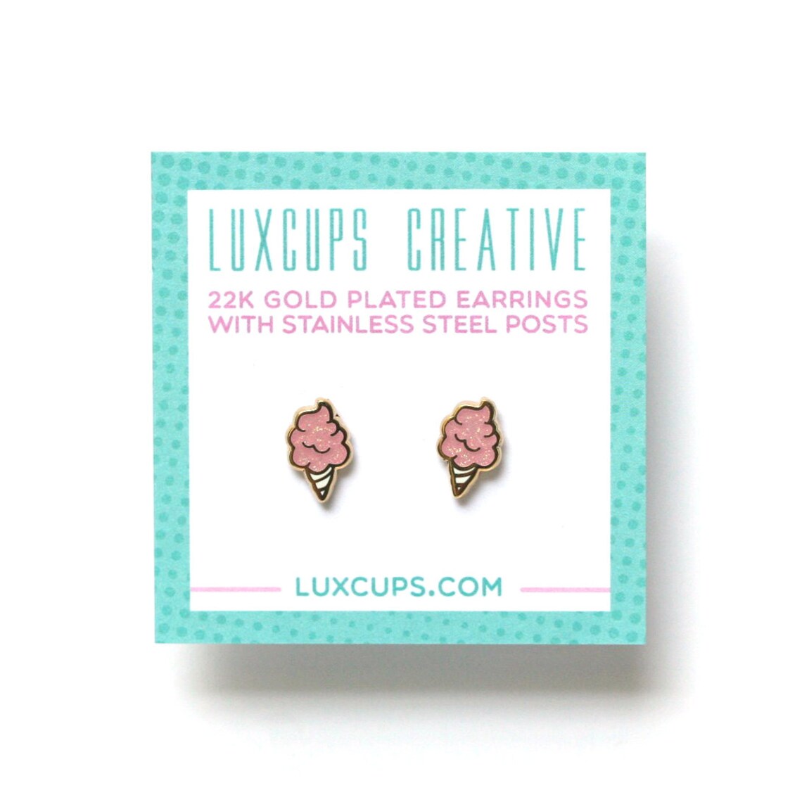 Cotton Candy Earrings Hard Enamel Candy Earring Stud Sweet Etsy