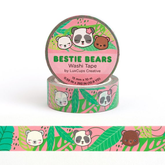 SALE Bestie Bears Washi Tape Kawaii Washi Tape Decorative Tape