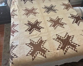 Antique Feathered Star Quilt