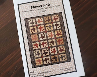 Flower Pots Petite Quilt Downloadable Pattern