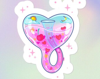 Klein bottle | topology | cute math design | math valentine | sticker