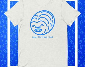 Stelling van de harige bal | topologie | grappig wiskundig ontwerp | Uniseks T-shirt