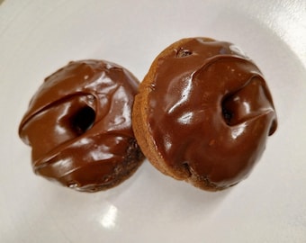 Chocolate Dipped Chocolate Gluten-Free Donuts - Pack of 5 Mini Donuts