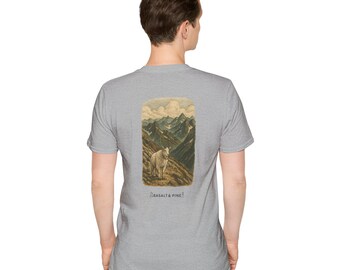 T-shirt souple unisexe The GOAT Mountain Adventure, t-shirt nature vintage, chemise d'extérieur, cadeau de randonnée, vêtements de voyage