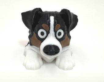 Flexi Black Australian Shepard, Fidget Toy